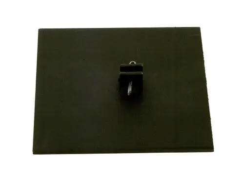 Schwarze, flache Platte mit einer Halterung in der Mitte. Hersteller ist Bosch. Einsatzbereich und spezifische Maße sind nicht sichtbar.